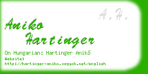 aniko hartinger business card