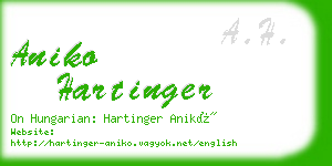 aniko hartinger business card